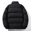 Men's Winter Cotton-padded Jacket, Loose Large Size Light Version Stand-up Neck Thickened Cotton Jacket.