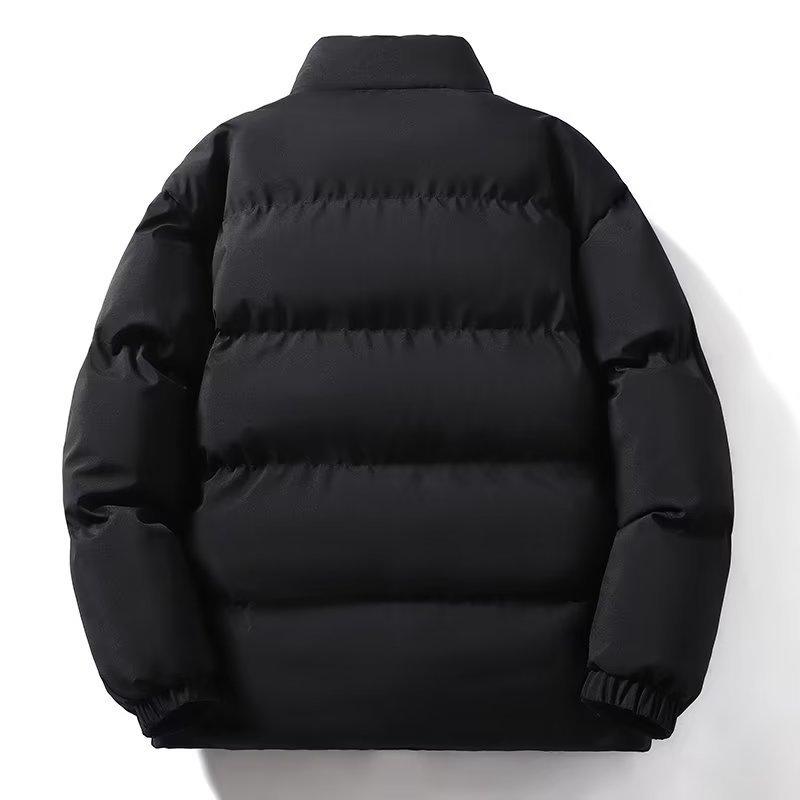 Men's Winter Cotton-padded Jacket, Loose Large Size Light Version Stand-up Neck Thickened Cotton Jacket.