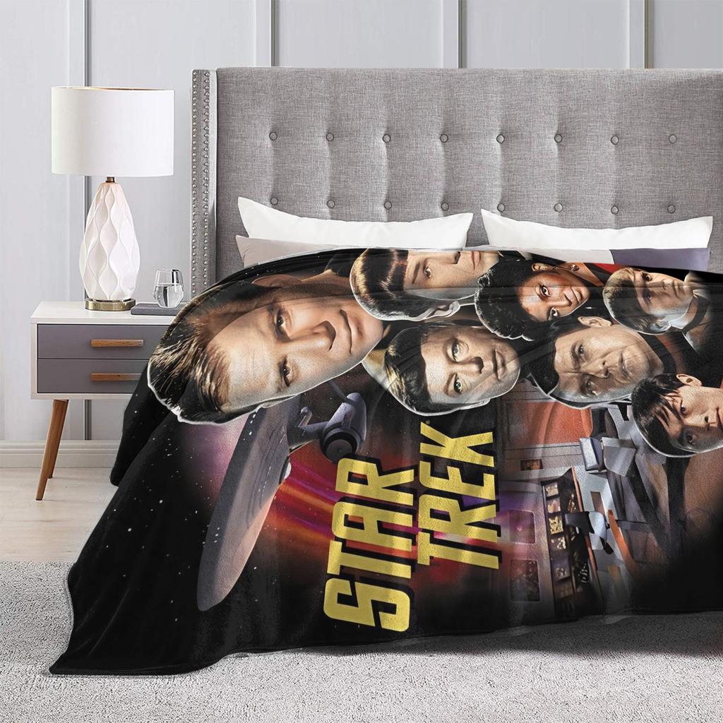 Stars Treks Groups Super Warm Blankets Starfleet Movie Travel Plush Throw Blanket Couch Chair Flannel Bedspread Sofa Bed Cover