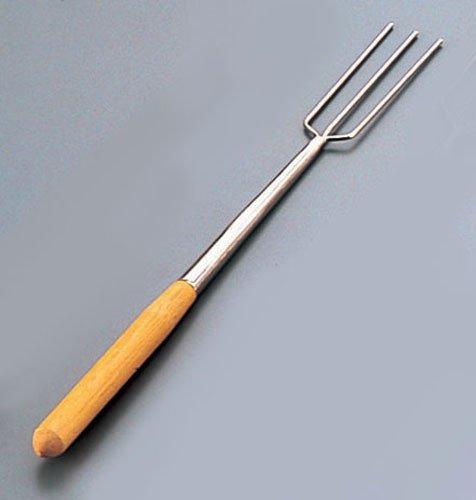 

Tanaka Ryoki Wooden Handle Chocolate Fork, 3-Prong, Brass Plated, Wooden Handle, Japan WTY57