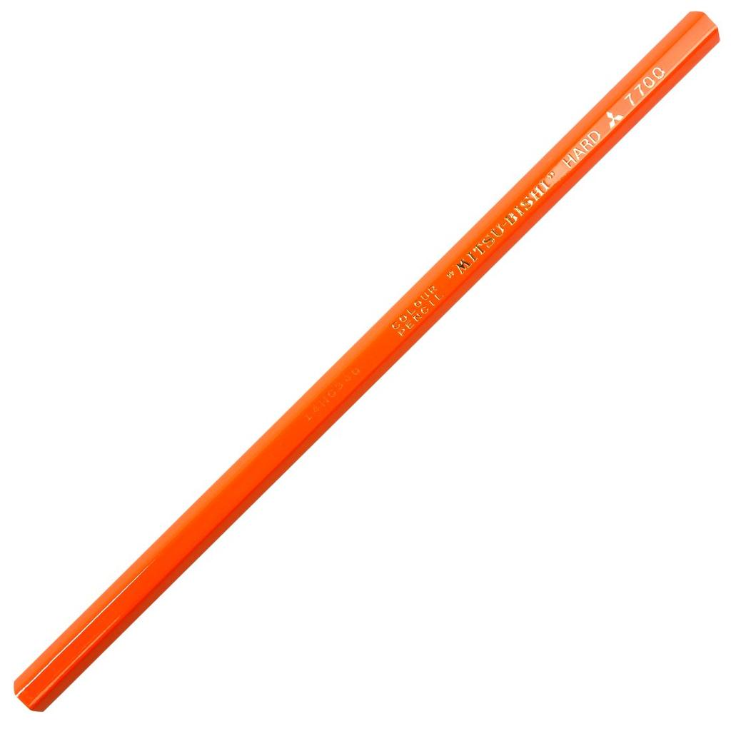 Mitsubishi Pencil Colored K77004 Pencils, Hard, Orange,
