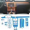 För Volkswagen VW CC/Passat B7 Interiör Central Kontrollpanel Dörrhandtag Kolfiber Klistermärken Dekaler Bilstyling Tillbehör