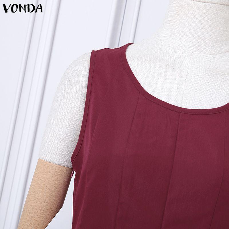 VONDA 2PCS Women Long Sleeve Hooded Tops and Sleeveless Skirts Casual Two Piece Suit Sets