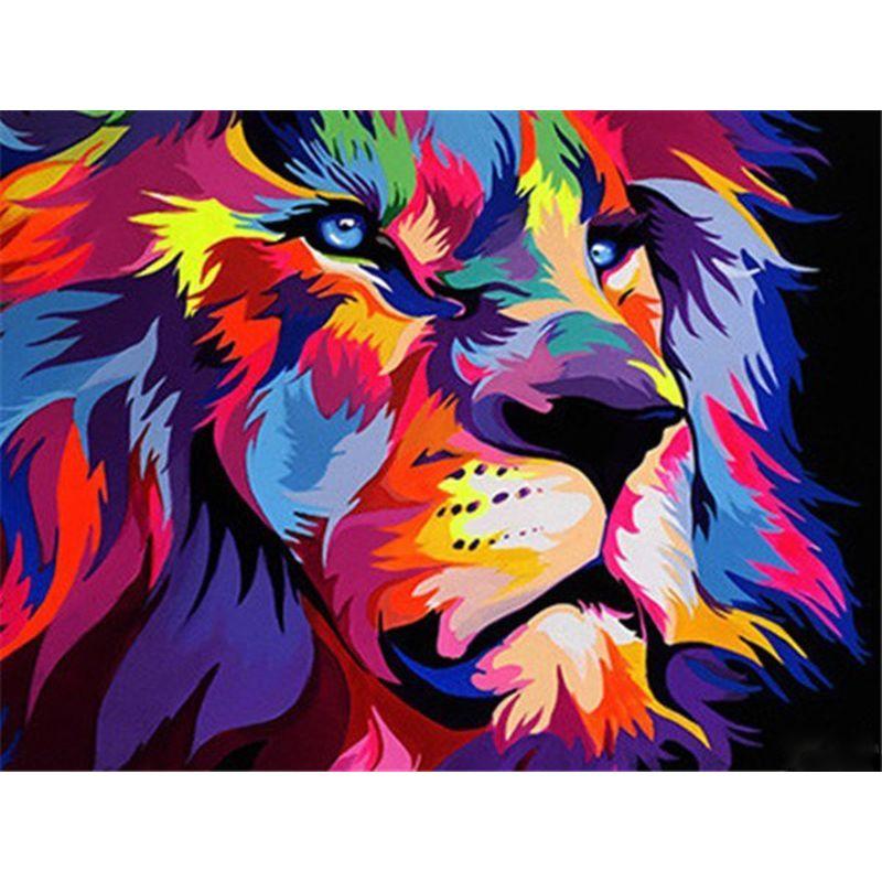 5D DIY Diamond Painting Animals Cross Stitch Full Round Drill Painting Embroidery Craft Art Home Decoration
