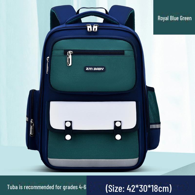 British Style Primary School Boy's Backpack: Lightweight, Large Capacity for Grades 1-6