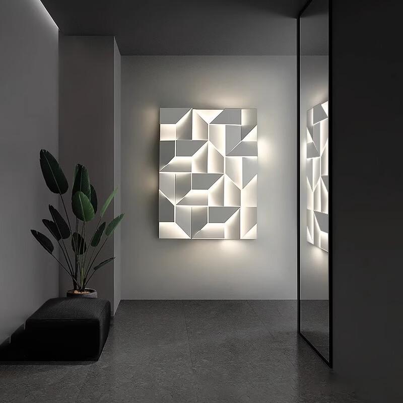 Nordic Geometric Art Wall Lamp