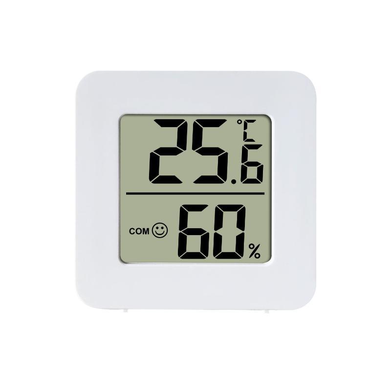 Mini LCD Digital Thermometer Hygrometer Easy Read LCD Display Indoor Humidity Temperature Monitor for Study Room Dorm