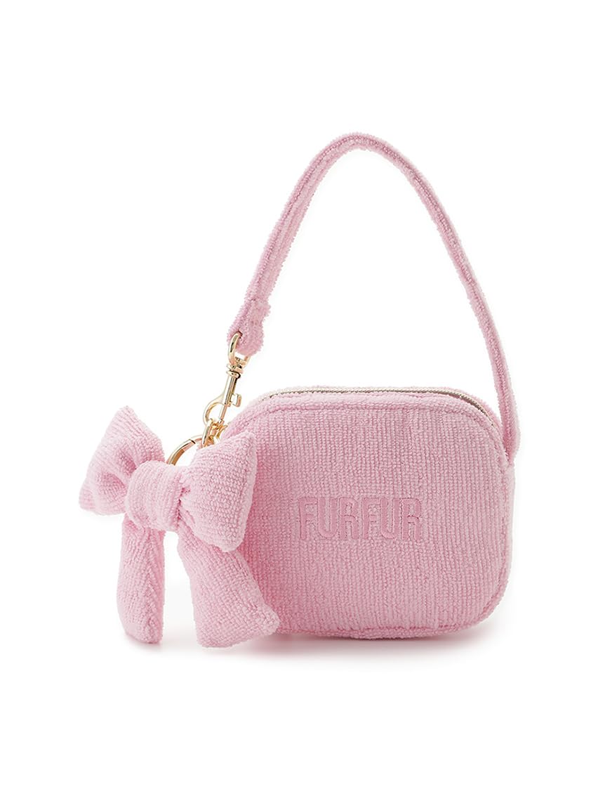 Ribbon Charm Pile Quilted Pouch RWGG262526 PNK F [Furfur] Women s