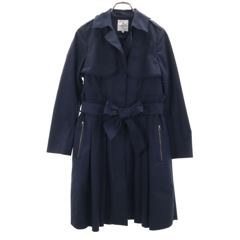 LANVIN en Bleu made in Japan with liner coat 38 Navy Women Used