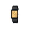 Standard Series Simple Trendy Retro Square Watch Quartz Movement Resin Strap Men Watches Gold MQ-38-9A