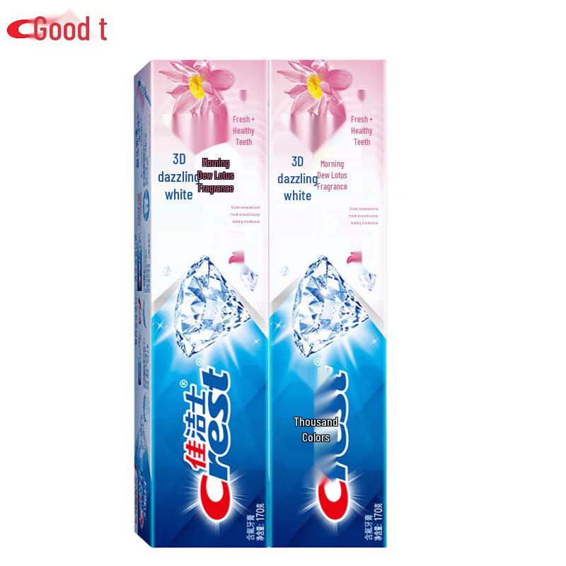 

Crest 3D White Toothpaste 170g Twin Pack