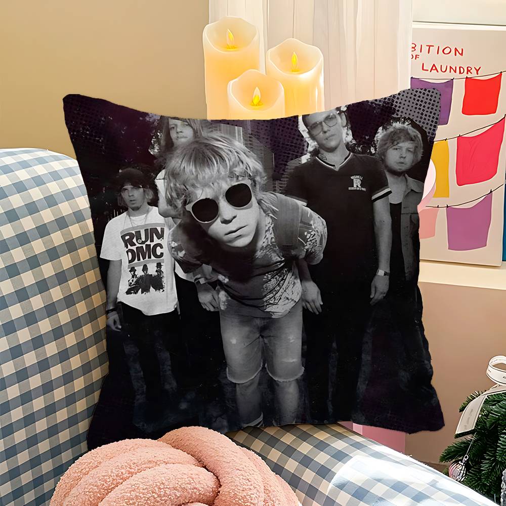 Poprockbandet Cage The Elephant Örngott Tecknat Gåva Kuddfodral Sovrum Hem Soffa Stol Sits Dekor Kuddvar