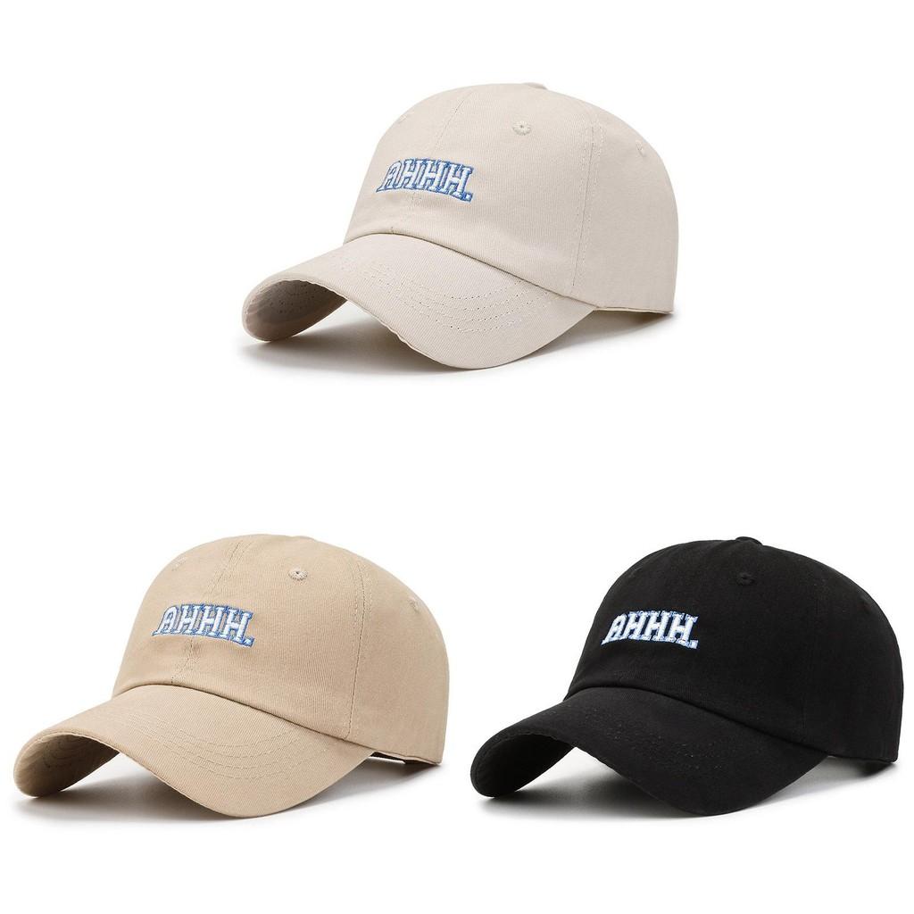 Letter Embroidery Ahhh Baseball Cap Cotton Hat Sun Protection Breathable Gift