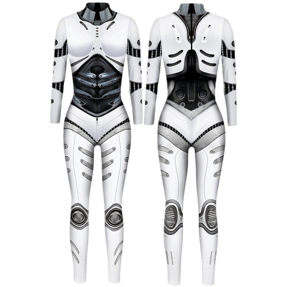 Halloween 3D Robot Armor Parent-Child Cosplay Jumpsuit