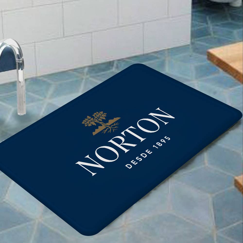 Motorcycle Racing N-Nortons Bath Mat Nordic Style Home Doormat Bathroom-Toilet Mats Bedroom Welcome Doormat