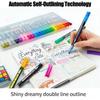 Double-Line Outline Marker Pens, Super Glitter Metallic, Quick-Drying Ink, Compatible with Drawing & Crafting
