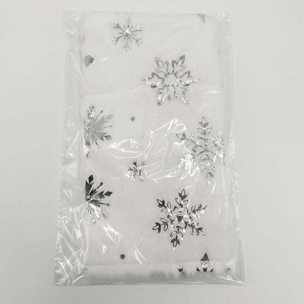 Christmas Decoration Wine Bottle Cover Restaurant Decoration Champagne Red Wine Bag Scene Arrangement Snowflake Wine Cover