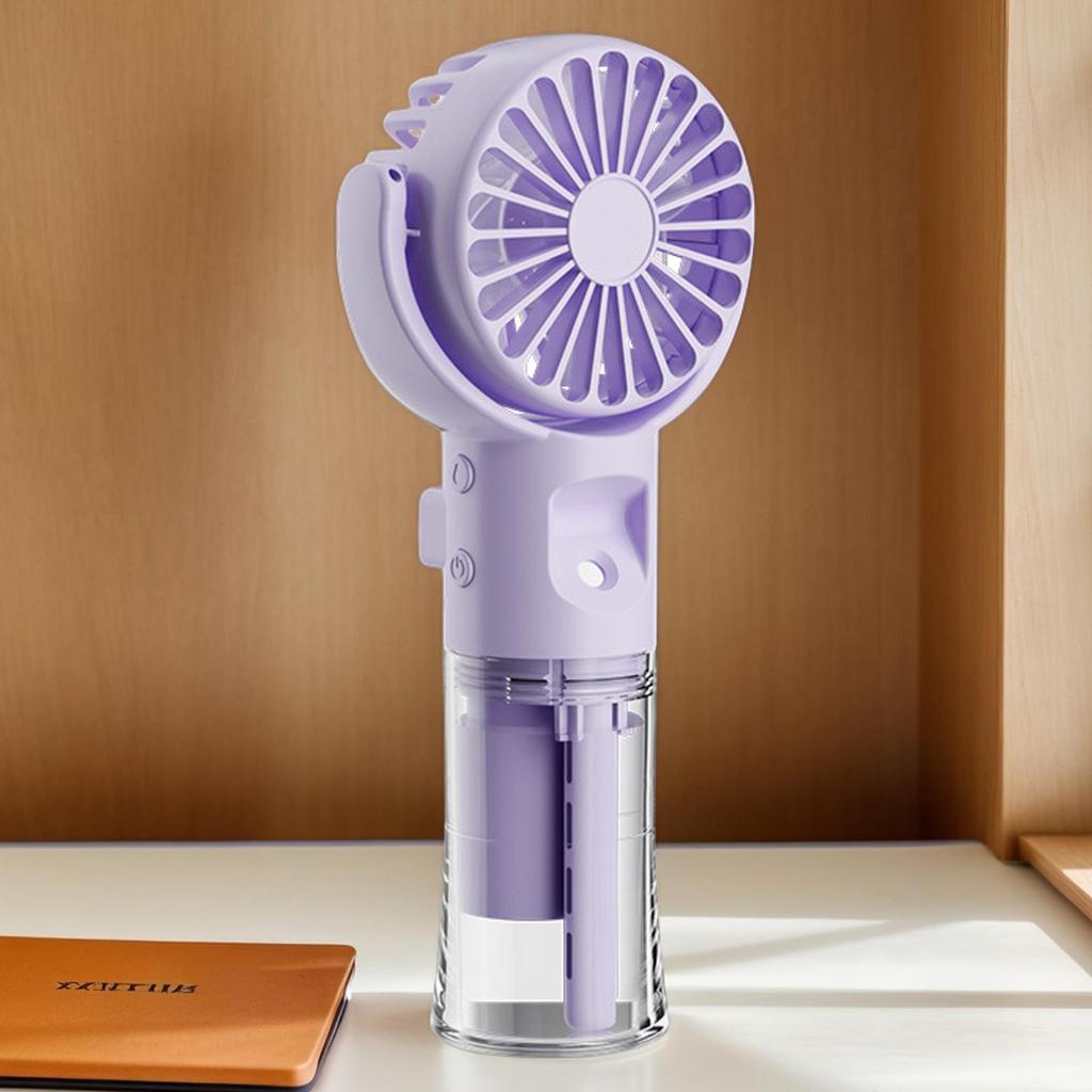 Handheld Fan Rechargeable Handheld Spray Water Mist Fan Portable Cooling Gadgets With 4 Gears Mist Spray Small Air Cooler For
