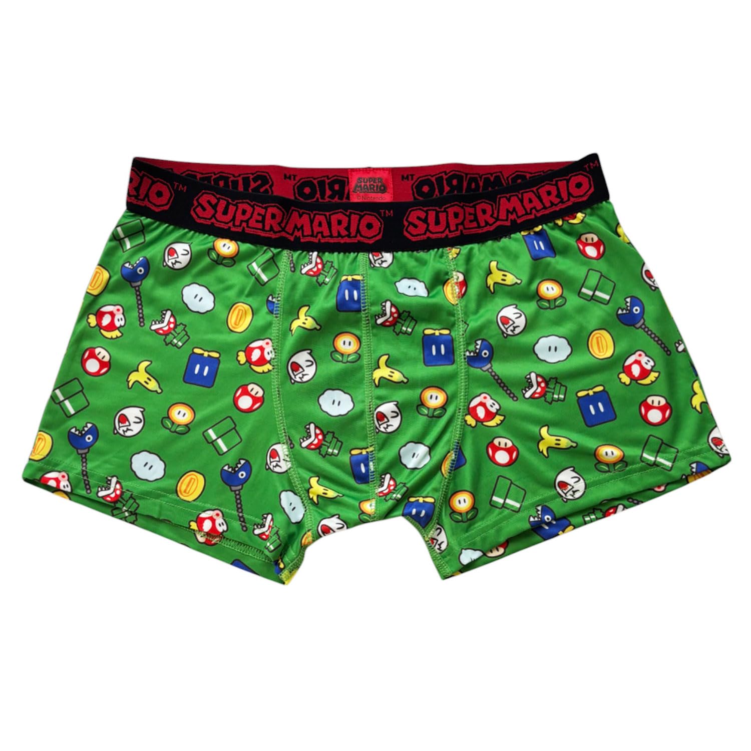 

Small Planet Nintendo Super Mario Transfer Boxer Size L Briefs, Icon, Green,