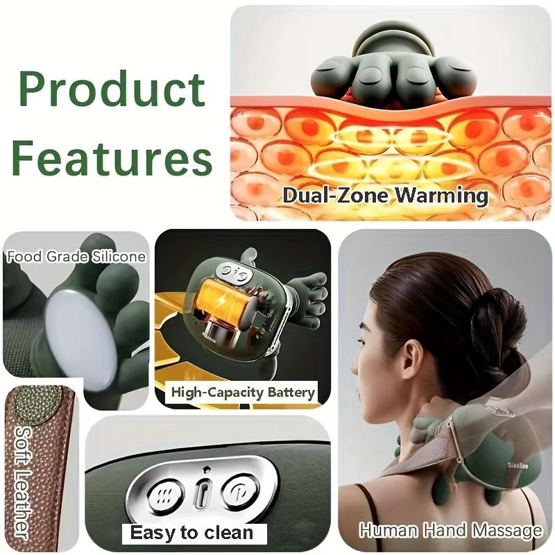 Bionic Finger Neck Shoulder Trapezius Muscle Relax Massager Neck Cervical Kneading Kneading Massage Shawl Neck Masajeador