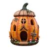 Resin Pumpkin Birdhouse Ornament for Halloween Decoration