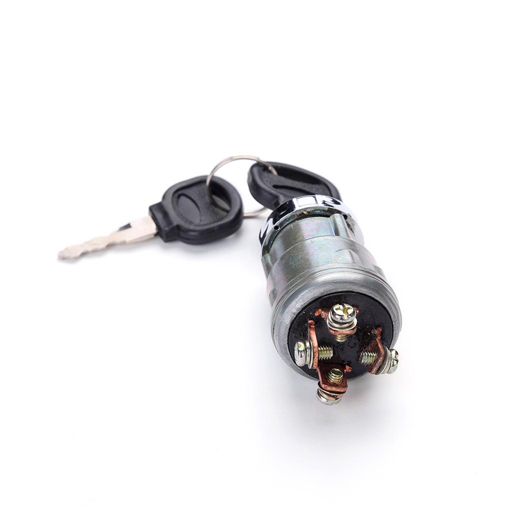 Universal Car Boat 12V 4 Position Ignition ON /OFF /Start Ignition Switch Lock with 2 Keys for Petrol Engine Farm Machines