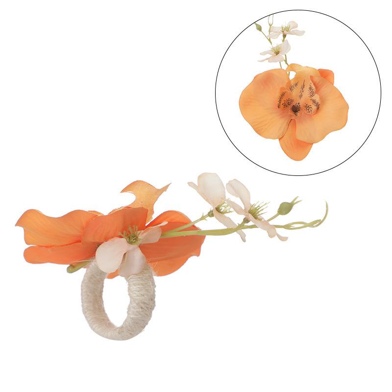 Creative New Simulation Flower Butterfly Napkin Ring Valentine's Day Romantic Western Restaurant Decoration Wholesale