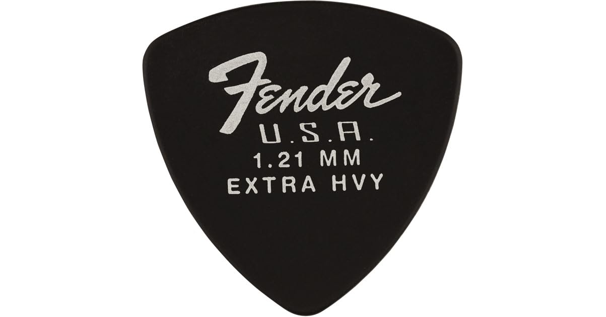 

Fender Pick 346 Black Dura-Tone 1.21 12-Pack,