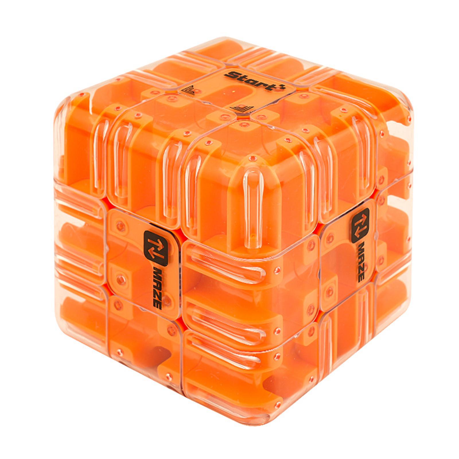 

Интеллектуальный лабиринт с бусинами, развивающая игрушка для снятия стресса и тренировки мышления у детей. One Size оранжевый