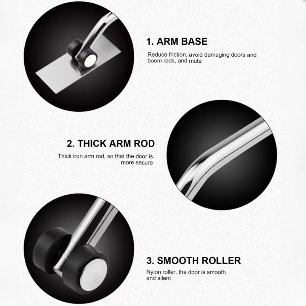 Adjustable Speed Door Closing Device Aluminum Zinc Zinc Alloy Spring Tension Door Closer  Hinged Doors