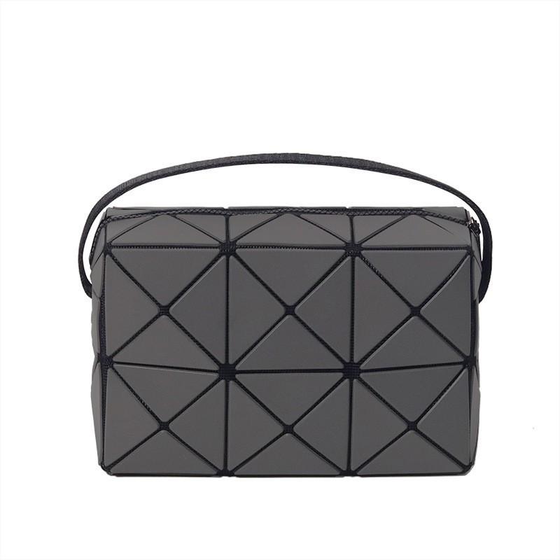 Live Broadcast Geometric Small Square Box Pillow Bag Diamond-grid Fashion Niche Single-shoulder Cross-body Women's 412