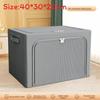 Foldable Oxford Cloth Storage Bin With Transparent Pvc Window For Bedroom Closet Organization