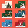 Elegant Folded Christmas Card with Envelope - High-end English Style, Perfect for Holiday Greetings and Thank You Messages