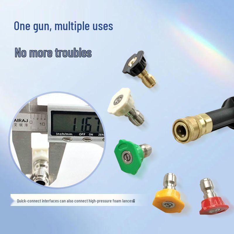High-Pressure Car Washer Nozzle: Quick-Connect Water Gun for Home Cleaning