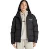 Timberland Letter Print Warm Water-Resistant Comfortable Versatile Puffer Jacket Unisex Outerwear Black A6K11-001