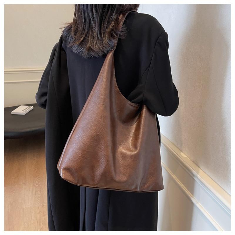 Shoulder Tote Bag 2025 New Retro College Style Large Capacity Bags