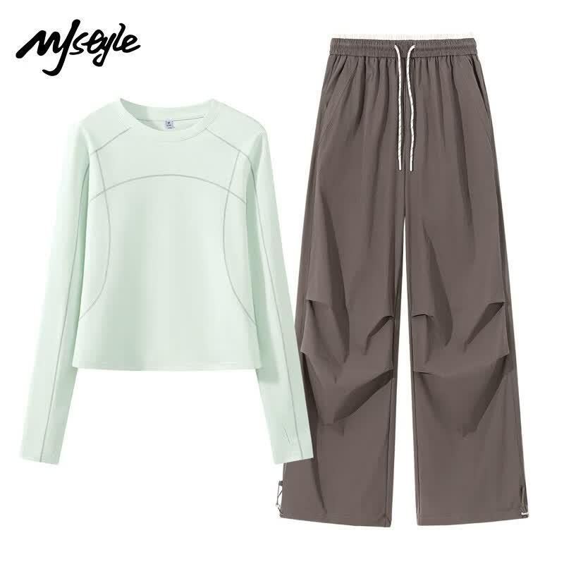 MJ STYLE Women's Cooling Sun-Protective 2-Piece Sport Set