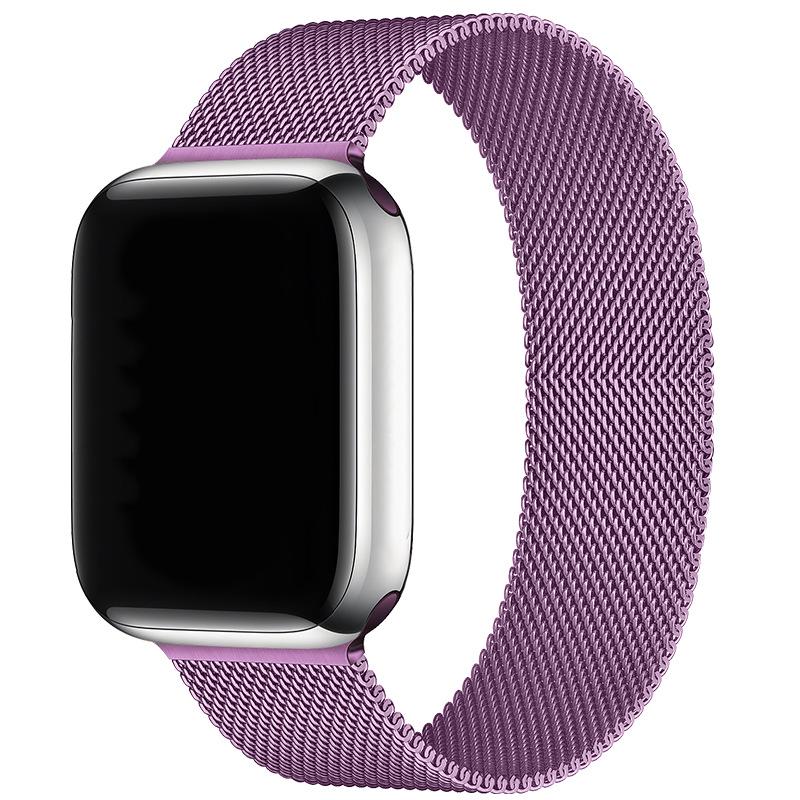 Compatibil cu Apple Watch S10 Brățară Magnetică din Oțel Milanese pentru iWatch 5-9 SE.