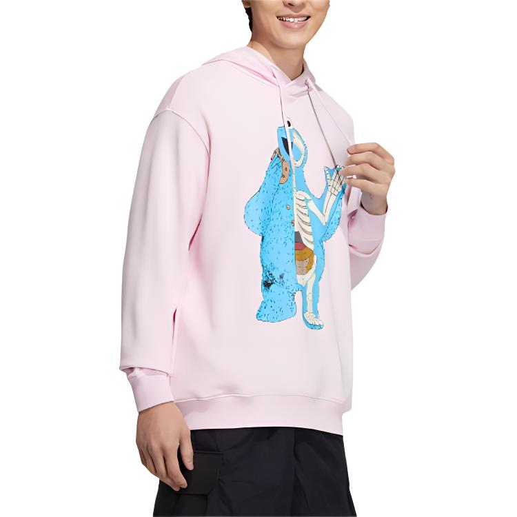 Adidas Neo X SESAME STREET Sweatshirts Unisex Pink Hooded Moderate Other HM9947