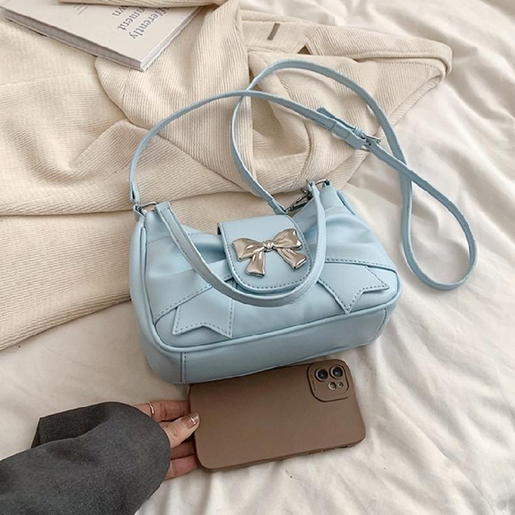 Women Underarm Bag Bowknot Shoulder Bag Korean Style Messenger Bag Shopping Bag