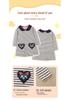 European Style Striped Princess Dress for Girls with Lapel and Embroidery – Long Sleeve Toddler Dress