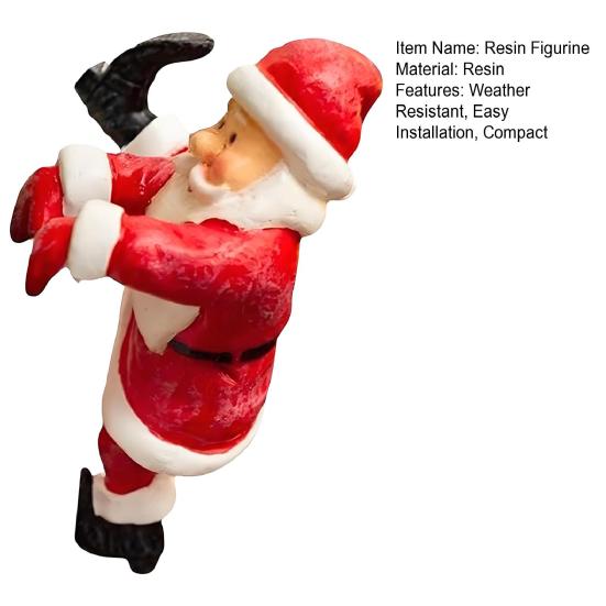 Miniaturní figurka Santa Clause, květináč, dekorace, soška Santa Clause, sněhulák, květináč, popínavá rostlina, vtipná vánoční ozdoba na květináč, venkovní zahrada, dvorní dekorace