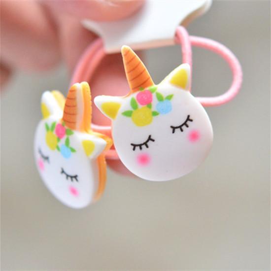 2 stuks Elastische Haarbanden voor Baby Meisjes Snoepkleur Haarring Haartouw Kinderen Hoofddeksel Kinderen Peuter Accessoires