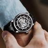 Popular Men's Black Warrior Hollow Mechanical Watch - Stylish, Waterproof, Luminous, Automatic