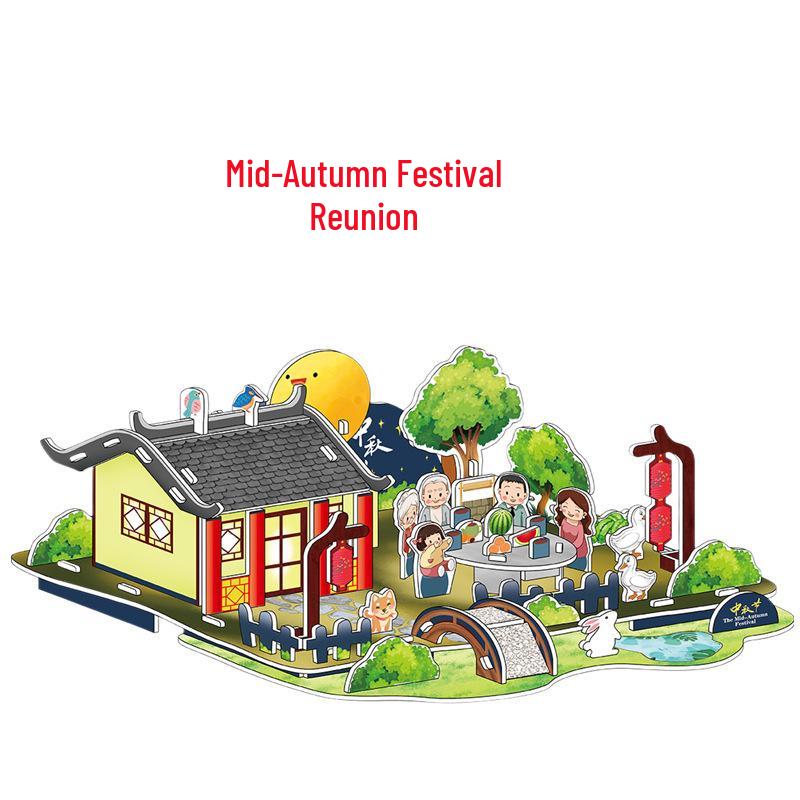 

Сделай сам 3D пазл модель игрушка для детей: Миниатюрный дом ручной работы с взаимозаменяемыми деталями, подарок для мальчиков и девочек