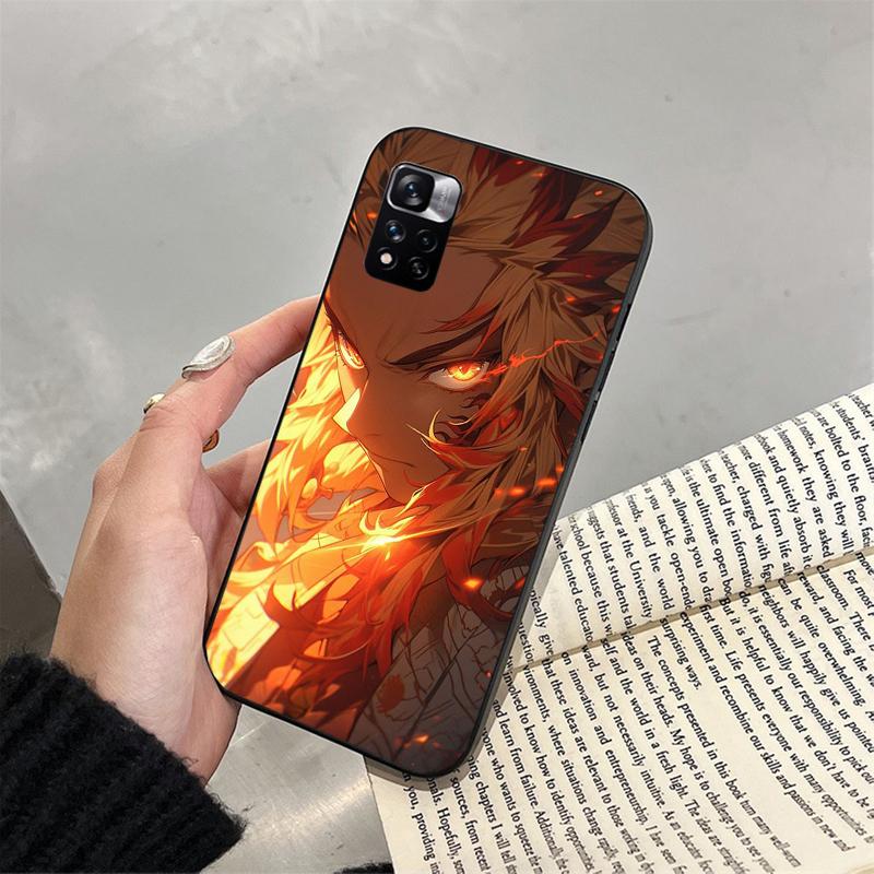 Rengoku Demon Slayer Phone Case For Xiaomi Redmi Note 13 12 Pro 11S 11 10 Pro 10S 12S Redmi 10 9C 13C