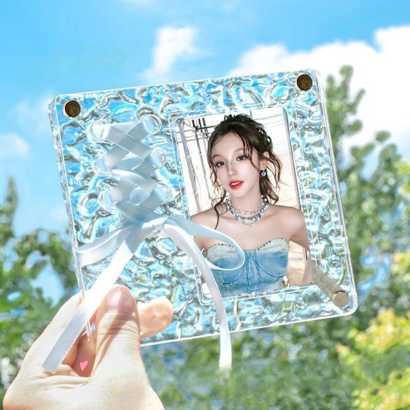 Ins-Stil Fotorahmen Acryl Transparent Photokartenhalter Magnetischer Bilderrahmen Idol-Karten-Display Photokartenständer Ausstellungsständer