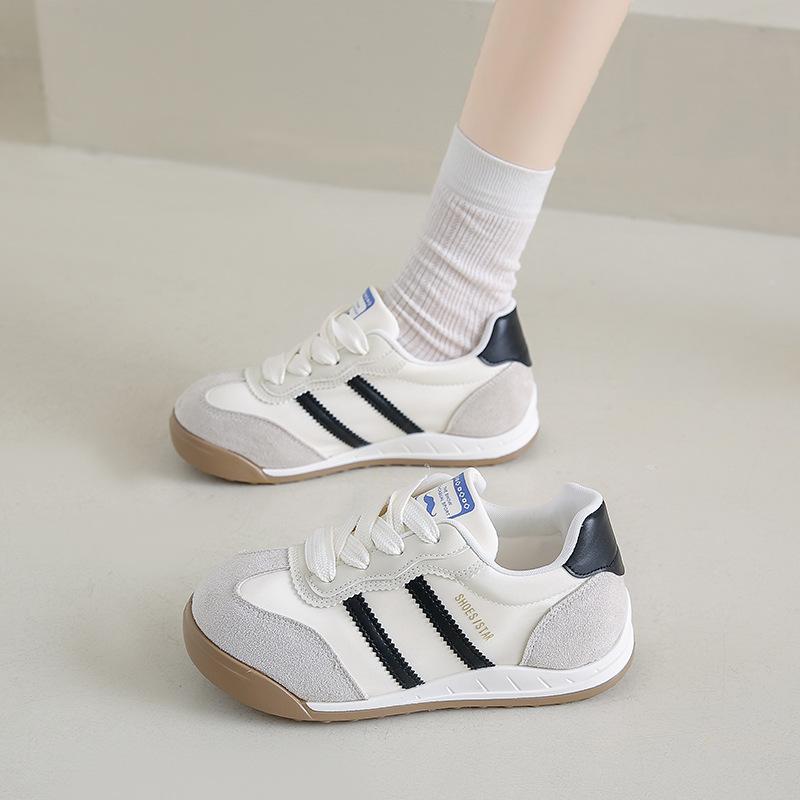 

Тупоносые уродливо-милые маленькие белые туфли женские весенние новые академического стиля повседневные универсальные спортивные кеды прилив 35 белый