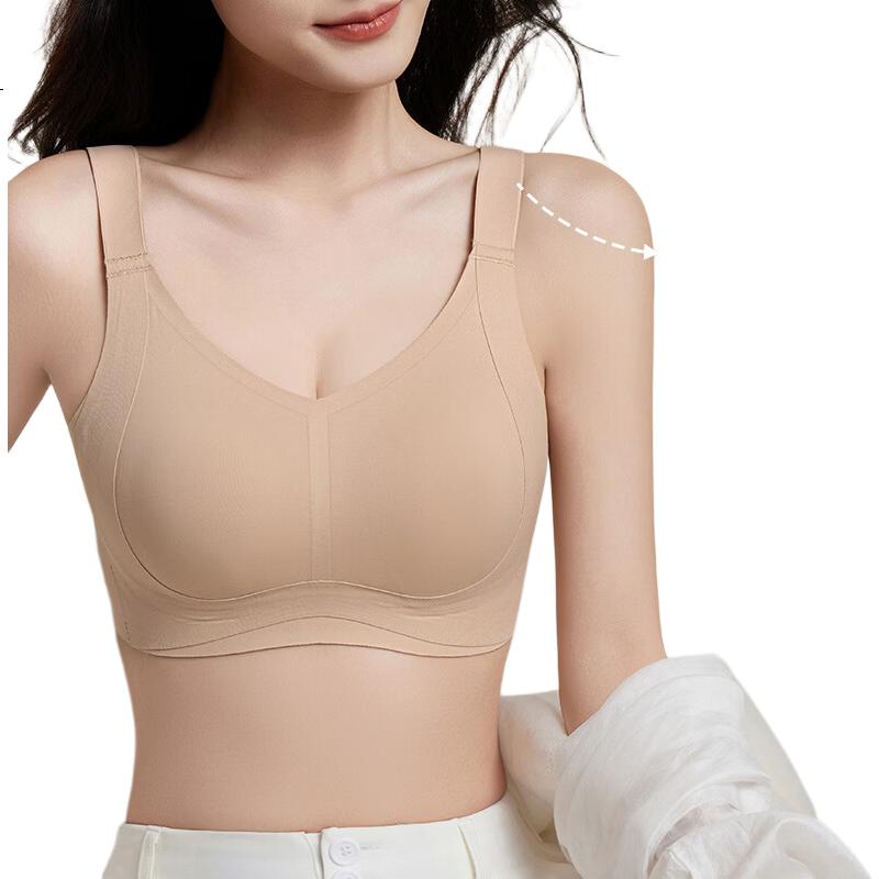 GRACEWELL Seamless Lift And Push-Up Bra for Large Breasts, Minimizing, Anti-Sagging, Side Support, Wireless Sports Bra, Thi