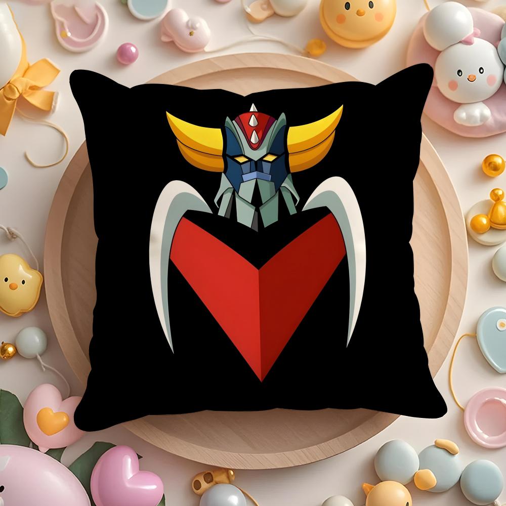 G-Goldorak G-Grendizer Cushion Cover Plush Fabric Soft Double-Sided Printed Sofa Warm Winter Home Gift Pillow Cover